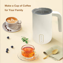 Load image into Gallery viewer, Zen Lyfe Milk Frother and Steamer Coffee Frother for Hot and Cold Foam 4-IN-1 Automatic Stainless Steel 8.05oz Milk Warmer Electric Milk Frother for Coffee, Latte, Macchiato The Hillary Style
