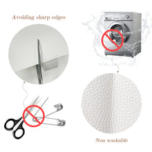 Load image into Gallery viewer, Tissue Box Cover Holder, Modern Square Decorative PU Leather Organizer with Bottom Belt for Bathroom Countertop, Nightstand, Office Desk, The Hillary Style(5.1''*5.1''*5.1'', White)