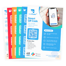 Load image into Gallery viewer, Smart QR Code Labels, Color Coded Scannable Stickers for Storage Bins, Moving and Organization, Pack and Track Inventory, Lost and Found Labels for Laptop, Water Bottle and More, 48 Labels