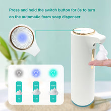 Load image into Gallery viewer, The Hillary Style - Rechargeable Automatic Soap Dispenser, Touchless Foaming Soap Dispenser with Adjust Volume, with Essential Oil Diffuser Function, Suit for Bathroom/Kitchen/Toilet/Hotel (Platinum)
